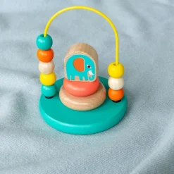 Mini bead loop and stacker wooden toy - Wild Wonders