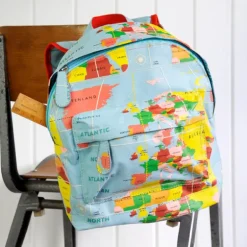 Mini children's backpack - World Map