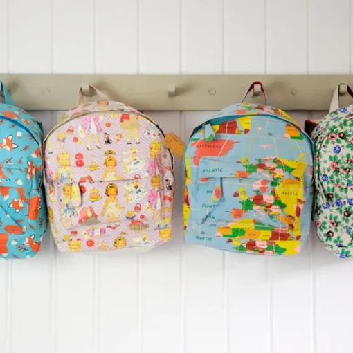 Mini children's backpack - World Map