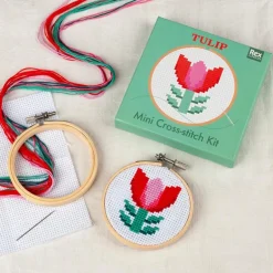 Mini cross-stitch kit - Tulip