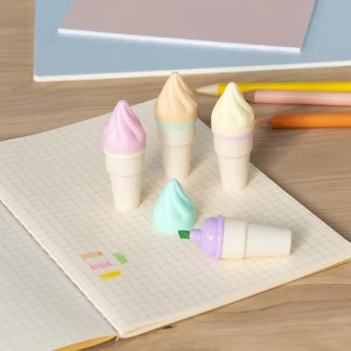 Mini highlighters (set of 4) - Ice cream