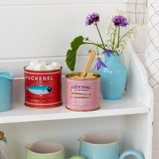 Mini storage tins (set of 2) - Fish MACKEREL & ANCHOVIES
