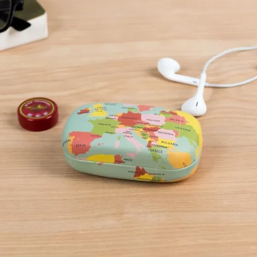 Mini travel case - World Map