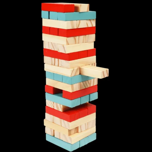 Mini wooden topple tower - Wild Bear