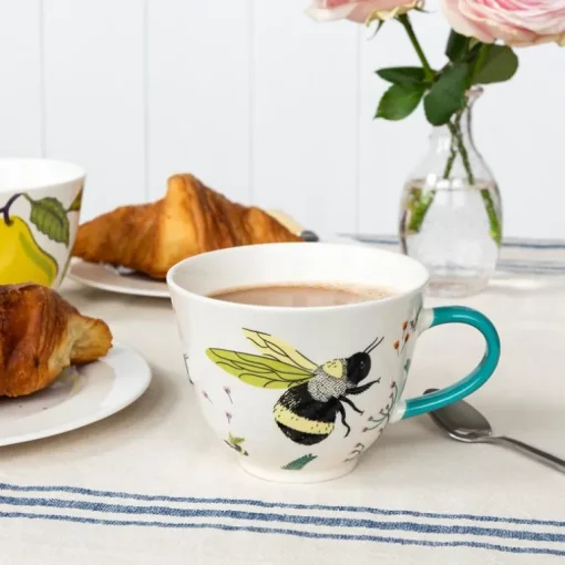 New bone china mug 550ml - Bumblebee
