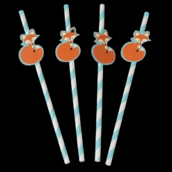 Paper straws (pack of 4) - Rusty the Fox