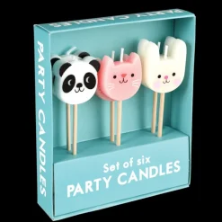Party cake candles (set of 6) - Miko and Friends