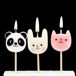 Party cake candles (set of 6) - Miko and Friends