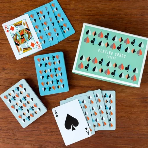 Playing cards in a box - Two decks