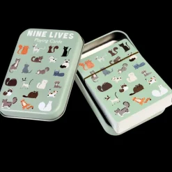 Playing cards in a tin - Nine Lives