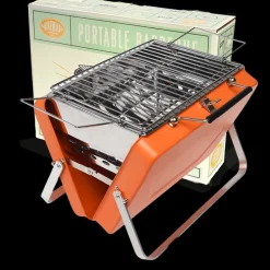Portable suitcase BBQ - Burnt orange