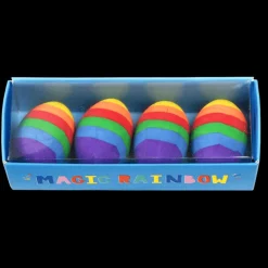 Rainbow egg erasers (set of 4)