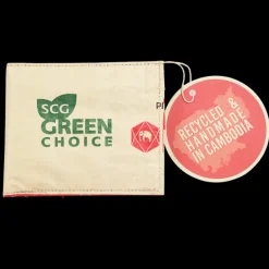 Recycled cement bag bifold wallet