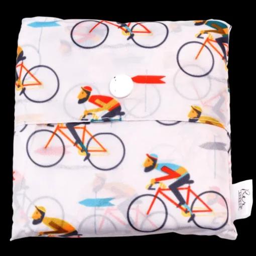 Recycled foldaway shopper bag - Le Bicycle
