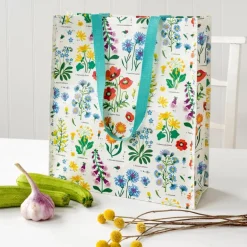Recycled shopping bag - Wild Flowers