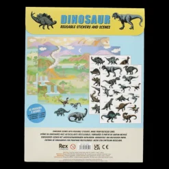 Reusable stickers and scenes - Prehistoric Land dinosaur