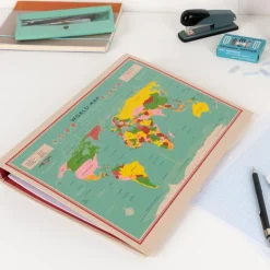 Ring binder - World Map