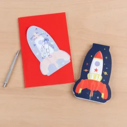 Rocket sticky notes - Space Age