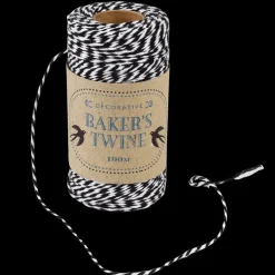 Roll of twine (100m) - Black and white