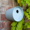 Round bamboo fibre birdhouse - Blue