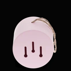 Round bamboo fibre birdhouse - Pink