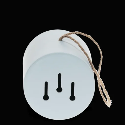 Round bamboo fibre birdhouse - Blue