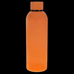 Rubber coated steel bottle 500ml - Orange