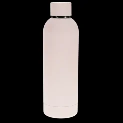 Rubber coated steel bottle 500ml - Light pink