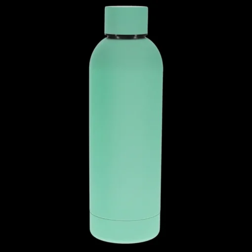 Rubber coated steel bottle 500ml - Mint green