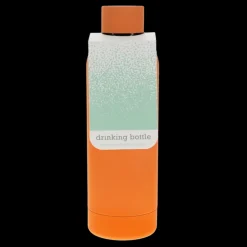 Rubber coated steel bottle 500ml - Orange