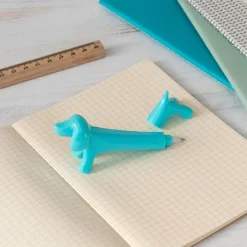Sausage dog shaped pen - Aqua