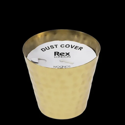 Scented candle - Gold tone hammered metal