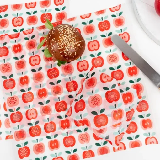 30 sheets greaseproof paper - Vintage Apple