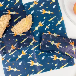 30 sheets greaseproof paper - Space Age