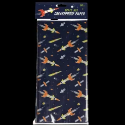 30 sheets greaseproof paper - Space Age