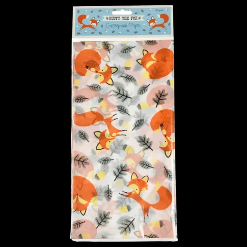 30 sheets greaseproof paper - Rusty the Fox