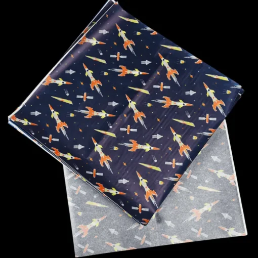 30 sheets greaseproof paper - Space Age