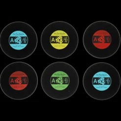 Silicone coasters (set of 6) - Vinyl record