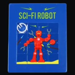 Slide puzzle - Sci-fi robot