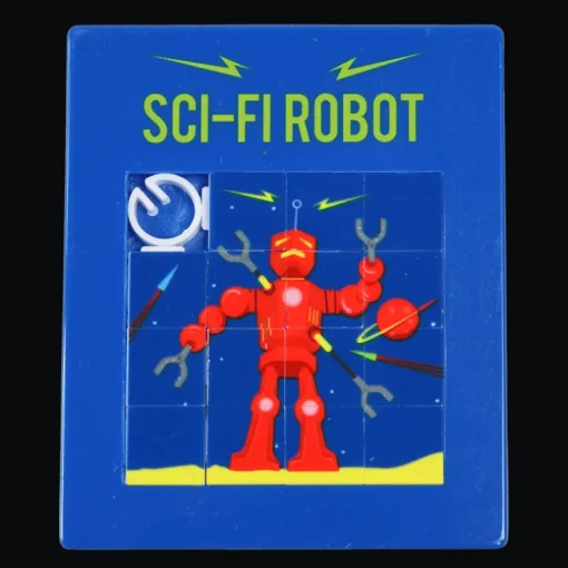 Slide puzzle - Sci-fi robot
