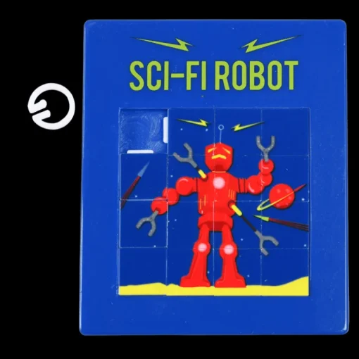 Slide puzzle - Sci-fi robot