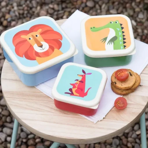 Snack boxes (set of 3) - Colourful Creatures