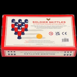 Soldier skittles wooden toy