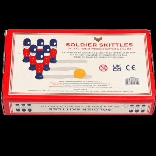 Soldier skittles wooden toy