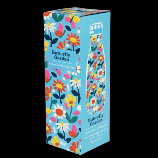 Stainless steel bottle 260ml - Butterfly Garden