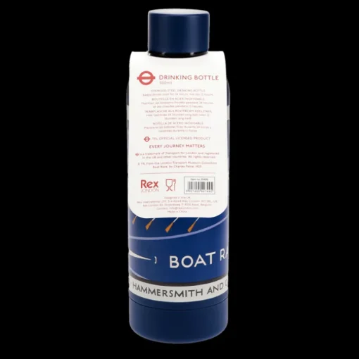 Stainless steel bottle 500ml - TfL Vintage Poster "Boat Race"