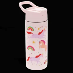 Stainless steel bottle with push button lid 500ml - Unicorn