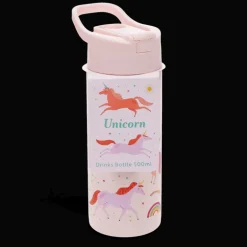 Stainless steel bottle with push button lid 500ml - Unicorn