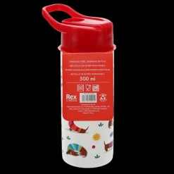 Stainless steel bottle with push button lid 500ml - Sunny Sausage Dog