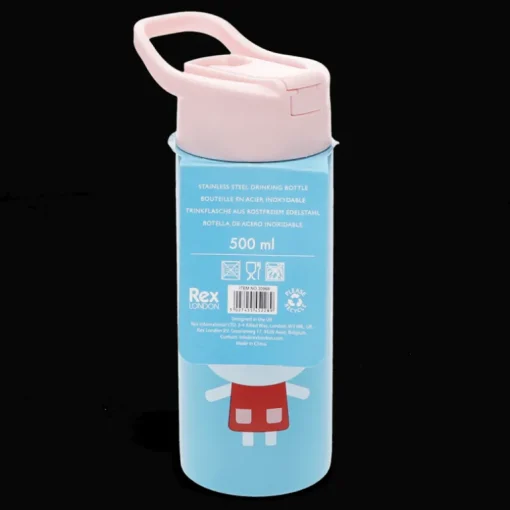 Stainless steel bottle with push button lid 500ml - Lottie and Friends